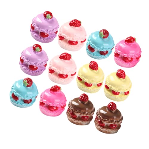 Alasum Kuchen-toer-Set 18-teilig Miniatur-Lebensmittel Dekorativer Mini-Kuchen Für Puppenhaus Küchenspielzeug von Alasum