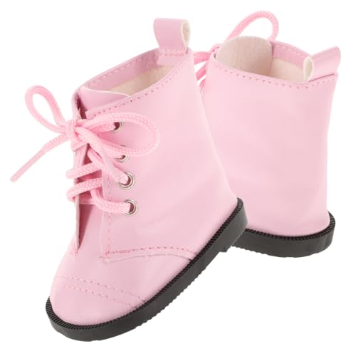 Alasum 1Paar Puppen PU Stiefel Für Mädchenpuppen Steppschuhe Puppendekor Anziehschuhe Hochwertige Stoffschuhe Für Puppen Zubehör Für Kreatives von Alasum