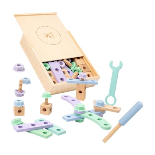 Alasum 1Satz Holz Werkzeugkasten für Montessori Konstruktionsspielzeug zur Frühen Bildung Lehrreiches DIY mit Verschiedenen Werkzeugen Fördert Kreatives Alasum 1Satz Holz Werkzeugkasten für Montessori Konstruktionsspielzeug zur Frühen Bildung Lehrreiches DIY mit Verschiedenen Werkzeugen Fördert Kreatives von Alasum