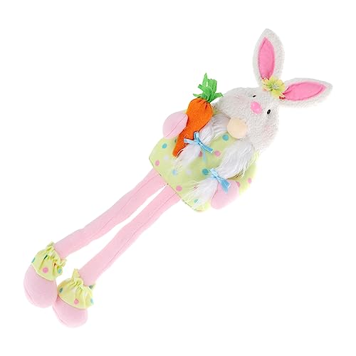 Alasum 1Stk Kaninchen-Verzierung hasenfiguren hasenpuppe für Hasen Kaninchenpuppe hasenkuscheltiere Hasenspielzeug ausgestopftes Kaninchenspielzeug langbeiniger Hase Polyester von Alasum