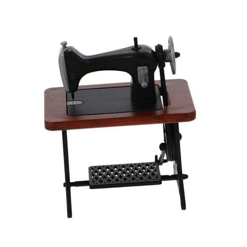 Alasum 1Stk nähmaschinen Modell Nähen Mini-Hausnähmaschine 1:24 alte Nähmaschine Miniatur-Nähmaschine für kinderspielzeug -Mini-Möbel Mini-Hausdekoration Abs rot von Alasum