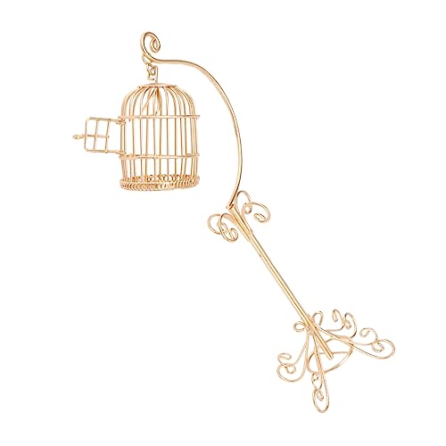 Alasum 1Stück Miniatur Vogelkäfig Mit Halterung Goldfarbener Mini Outdoor Szenenmodell Zubehör Für Kreative Hausdekoration Und Gartenanwendungen Alasum 1Stück Miniatur Vogelkäfig Mit Halterung Goldfarbener Mini Outdoor Szenenmodell Zubehör Für Kreative Hausdekoration Und Gartenanwendungen von Alasum