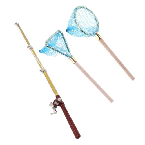 Alasum 1Satz Miniatur Angelrute aus Holz und Nylon für Puppenhaus Dekoration Ornamental Fishing Pole Modell für Fotografie Requisiten Alasum 1Satz Miniatur Angelrute aus Holz und Nylon für Puppenhaus Dekoration Ornamental Fishing Pole Modell für Fotografie Requisiten von Alasum