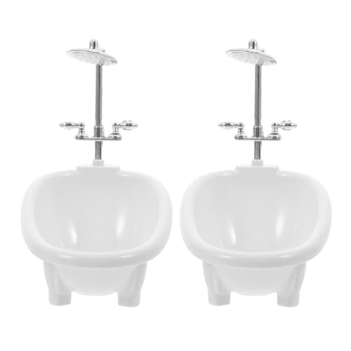 Alasum Elegante Miniatur-badewanne Für Puppenhaus Mini-badmöbel-Set Rollenspiel-Spielzeug Für Kleinkinder von Alasum