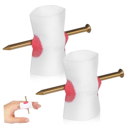 Alasum Nagel Durch Finger Streiche 2 Stück Blutige Requisiten Halloween Trick Spielzeug Gruselige Streich Artikel für Erwachsene Alasum Nagel Durch Finger Streiche 2 Stück Blutige Requisiten Halloween Trick Spielzeug Gruselige Streich Artikel für Erwachsene von Alasum
