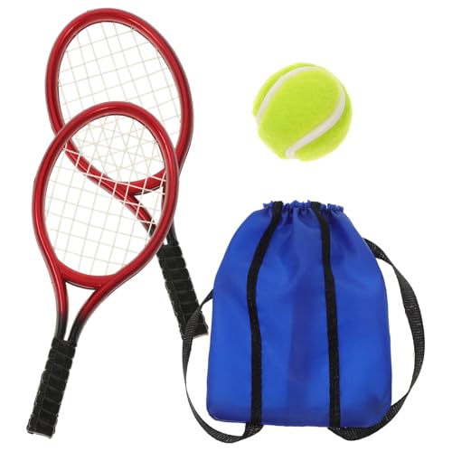 Alasum 2 Sets Mini Tennis Schläger Puppenhaus Set Kunststoff Zier Spielzeug Modell Für Mädchen Spielzeug von Alasum