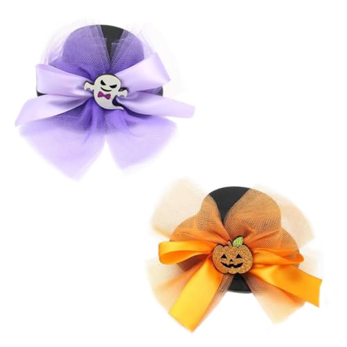Alasum 2 Stück Hut Haarnadel Kopfbedeckung Halloween Party Dekoration Halloween-Party-Haarnadel Halloween-Haarspange Party-Halloween-Kopfschmuck Halloween-Haardekore Stoff von Alasum