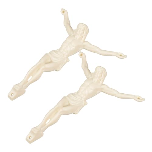 Alasum 2 Stück Jesus Accessoires Schreibtischschmuck Kreuzschmuck Schreibtischanhänger Schlüsselanhänger Anhänger Bunte Ornamente Dekorative Ornamente Handschmuck von Alasum