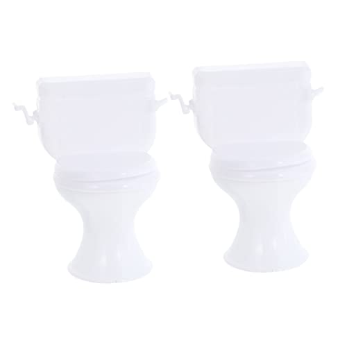 Alasum 2 Stück Puppentoilette Mini Bad Winzig Kognitionsspielzeug Bildungsspielzeug Für Die Babytoilette Kinderspielzeug Kinderhaus Weiß Plastik Alasum 2 Stück Puppentoilette Mini Bad Winzig Kognitionsspielzeug Bildungsspielzeug Für Die Babytoilette Kinderspielzeug Kinderhaus Weiß Plastik von Alasum