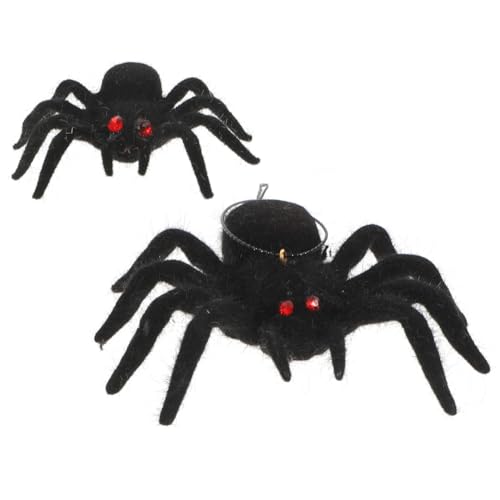 Alasum 2 Stück Realistische Halloween Spinnen Deko Teiliges Detailgetreu für Indoor Party DIY Szene Gruselige Atmosphäre Vielseitig für Halloween Dekoration und Streichspaß Alasum 2 Stück Realistische Halloween Spinnen Deko Teiliges Detailgetreu für Indoor Party DIY Szene Gruselige Atmosphäre Vielseitig für Halloween Dekoration und Streichspaß von Alasum
