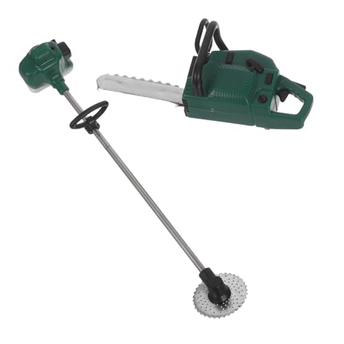 Alasum 2 Stück Realistische Miniatur Kettensäge aus PVC Detailgetreues Gartendekor Spielerisches Outdoor Werkzeug für Geeignet für Puppenhäuser und von Alasum