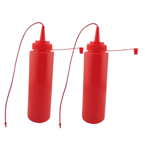 Alasum 2 Stück Streich Tomatenflasche Streich-Ketchup Ketchup Streich Flasche Simulation Ketchup-Requisite Gefälschte Neuartige Spritzflaschen Streiche Ketchup-streich Rot Plastik von Alasum