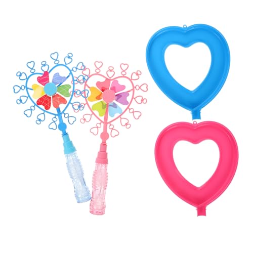 Alasum 2 Stück Windmühlen-blasenmaschine Kleine Blasenstäbe Wasser Schwimmbad Seifenblasenstab Für Blasenmacher Bubble Machine Halloween-blasenstab Plastik von Alasum