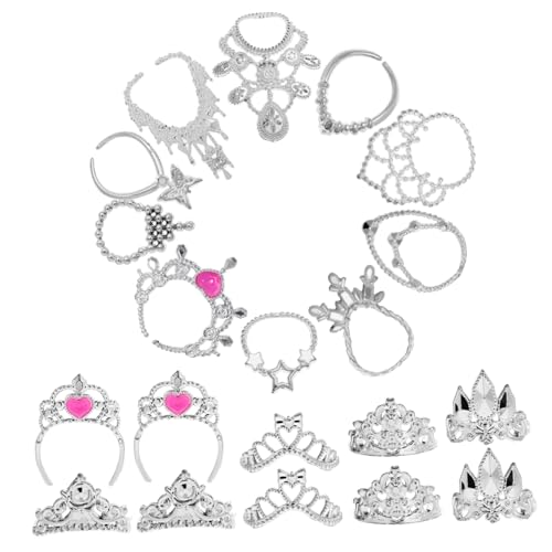 Alasum Mini-puppenzubehör 20-teiliges Mini-Kronen-halsketten-Set für Babypuppen-Dekorationen Alasum Mini-puppenzubehör 20-teiliges Mini-Kronen-halsketten-Set für Babypuppen-Dekorationen von Alasum