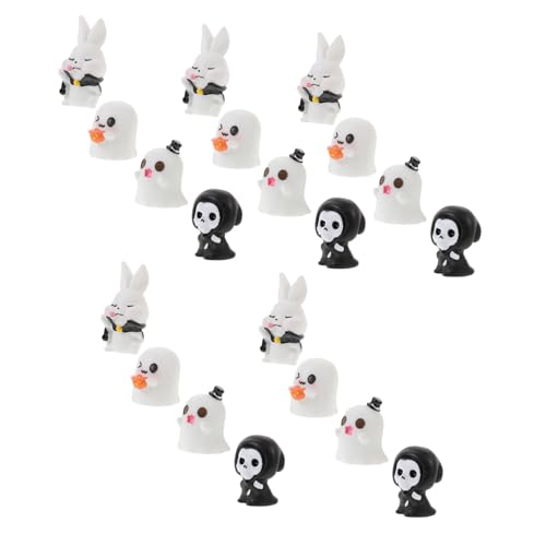 Alasum 20 Stück Halloween-Miniatur-Ornamente, Kunstharz-Puppen, Mikro-landschaftsbau-Layout-Requisiten Alasum 20 Stück Halloween-Miniatur-Ornamente, Kunstharz-Puppen, Mikro-landschaftsbau-Layout-Requisiten von Alasum