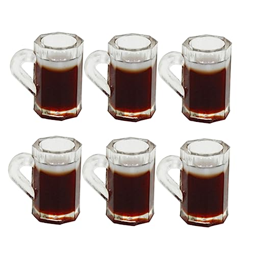 Alasum 20 Stück Mini Bierkrug Zubehör Mini Bierkrüge Puppenhaus Zubehör Mini Möbel Mini Zubehör Mini Zubehör Miniatur Modell Mini Bierkrug Schnapsgläser von Alasum
