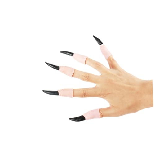 Alasum 20 Stück Teiliges Halloween Hexennägel Fake Nails aus Hautfarbenem Kunststoff Realistisch und Gruselig für Kostüm Cosplay Party Zubehör Sicher und Passend für Finger Spuk Alasum 20 Stück Teiliges Halloween Hexennägel Fake Nails aus Hautfarbenem Kunststoff Realistisch und Gruselig für Kostüm Cosplay Party Zubehör Sicher und Passend für Finger Spuk von Alasum