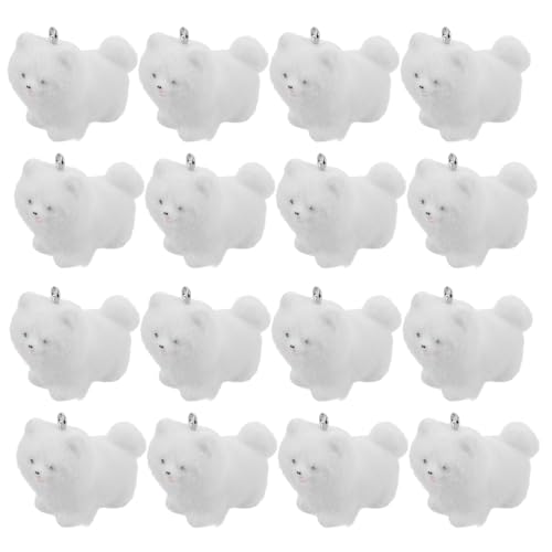 Alasum 20 Stück Teiliges Mini Resin Hundeanhänger mit weicher Oberfläche Leichte Stabile Resinanhänger für DIY Bastelprojekte Schlüsselanhänger und Dekorative Hängeelemente von Alasum