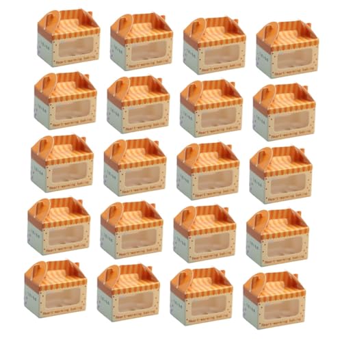 Alasum 20 Stücke Boxen Papier Micro Landschaft Decor Mini Decor Zubehör Simulation Kuchen Boxen von Alasum