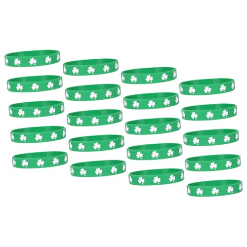 Alasum 20-teiliges Irisches Armband-set Aus Silikon Für Damen Und Herren Zum St. Patricks Day von Alasum