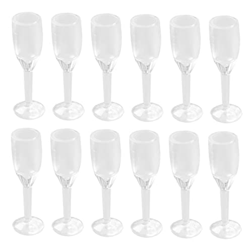 Alasum 20 Stück Miniatur-cocktailbecher Miniaturzubehör Im Maßstab 12 Puppenhaus Miniaturmöbel Miniatur-weingläser Zur Dekoration von Alasum
