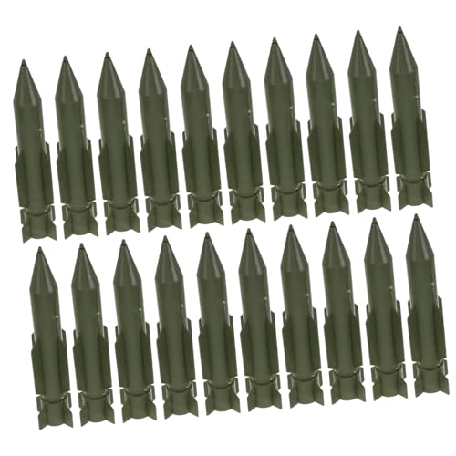 Alasum 20St Raketenmodell Flugzeug Modell interaktives Outdoor Modellrakete für Jungen Weltraumraketenspielzeug Raketenschieß Plastik Green von Alasum