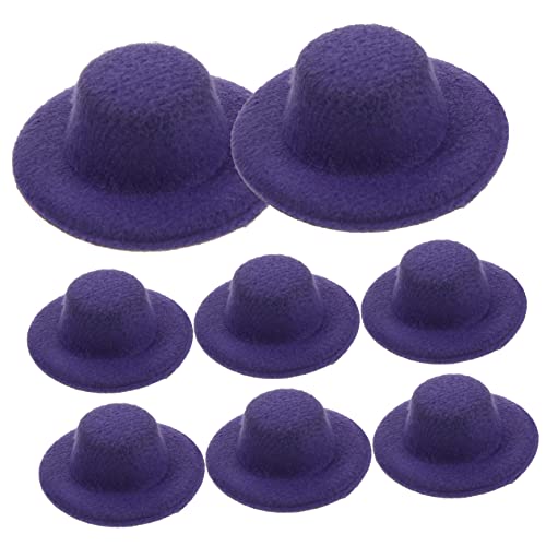 Alasum 20pcs Puppe Miniatur Cowboy Hut Puppe DIY Miniaturhut Ornament Miniatur Cowboy Hut Requisite von Alasum