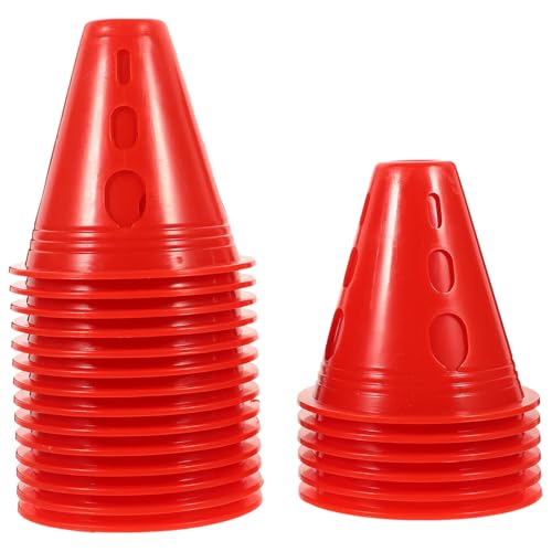 Alasum 20st Einsätze Unterzeichnen Agility-stöcke Im Freien Kleine Verkehrskegel Stangen Zapfen Sportplatzmarkierung Sporttrainingskegel Trainingshütchen Fußball Rot Plastik Alasum 20st Einsätze Unterzeichnen Agility-stöcke Im Freien Kleine Verkehrskegel Stangen Zapfen Sportplatzmarkierung Sporttrainingskegel Trainingshütchen Fußball Rot Plastik von Alasum