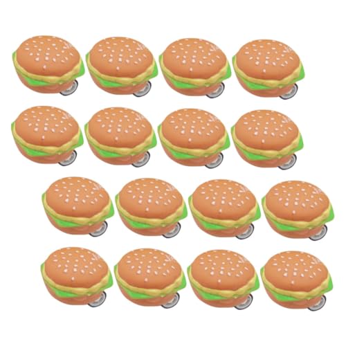 Alasum 20st Hamburger Rückzugwagen Spielsachen Auto Kinderspielzeug Spielzeuge Cars Cartoon-Burger-reibungsauto -Burger- Plastik von Alasum