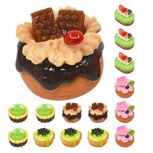 Alasum 20st Simulierter Obstkuchen Kuchen Aus Dem Puppenhaus Kleines Kuchenmodell Mini-Dessert Mini-Essen Dekorative Minitorte Miniatur-dessertmodell Mini-hausdekorationen Harz Alasum 20st Simulierter Obstkuchen Kuchen Aus Dem Puppenhaus Kleines Kuchenmodell Mini-Dessert Mini-Essen Dekorative Minitorte Miniatur-dessertmodell Mini-hausdekorationen Harz von Alasum
