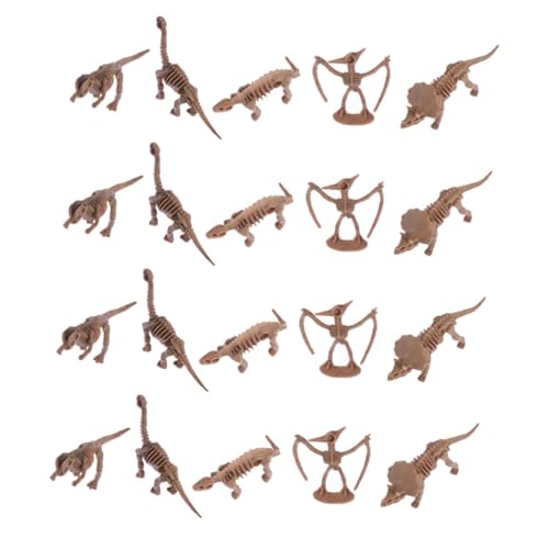 Alasum 24 Stück Teiliges Dinosaurier spielzeugset Mini Dinosaurier Figuren aus Umweltfreundlichem Material Realistische Nachbildung Kreative Lernspielzeuge für Jungen und Mädchen Ab von Alasum