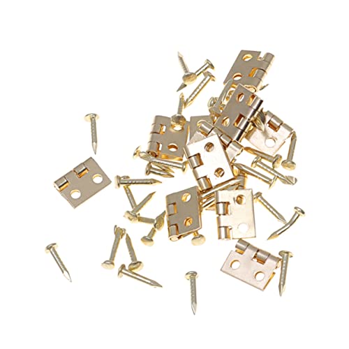 Alasum Retro Mini Scharniere 1/12 Maßstab Miniatur Möbel Scharnier Set Mit Schrauben Für 1/12 Puppenhaus von Alasum
