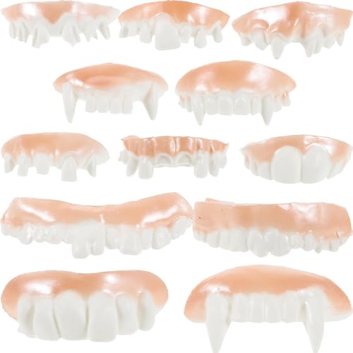 Alasum Halloween Kostüm Zähne 12 Stile Gefälschte Zähne Set Hässliche Zähne Spielzeug für von Alasum