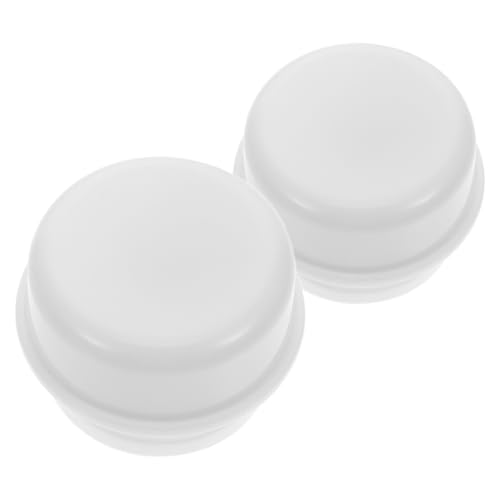 Alasum 2Pcs Box Music Box Ornament Display Stand Rotating Stand for Display Snow Globe Base Rotating Display Sphere Stand Sphere Holder Small Display Stand DIY Base White Plastic von Alasum