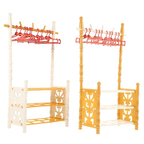 Alasum 2Sätze Puppenhaus Kleiderbügel Für Puppenhausmöbel Für Schlafzimmer Und Wohnzimmer Platzsparend Und Langlebig Dekoration Alasum 2Sätze Puppenhaus Kleiderbügel Für Puppenhausmöbel Für Schlafzimmer Und Wohnzimmer Platzsparend Und Langlebig Dekoration von Alasum