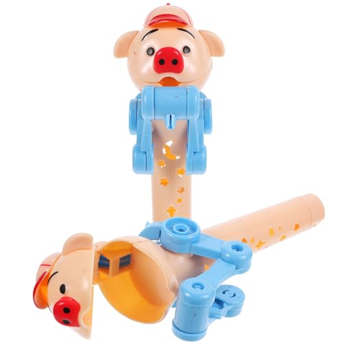 Alasum 2St Kinderspielzeug Film Saugnapf Musical Schweinchenspielzeug Party zubehör partyzubehör Children Toys Lollipop-Aufbewahrungshalter Roboter-Lutscher-Fall Abs von Alasum