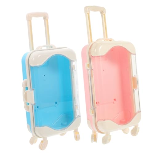 Alasum 2St Mini-Koffer für spielzeuge für kinderspielzeuge kinderknallzeug Puppentrolley Mini-Hausdekoration Mini-Reisekoffer Plastik Alasum 2St Mini-Koffer für spielzeuge für kinderspielzeuge kinderknallzeug Puppentrolley Mini-Hausdekoration Mini-Reisekoffer Plastik von Alasum