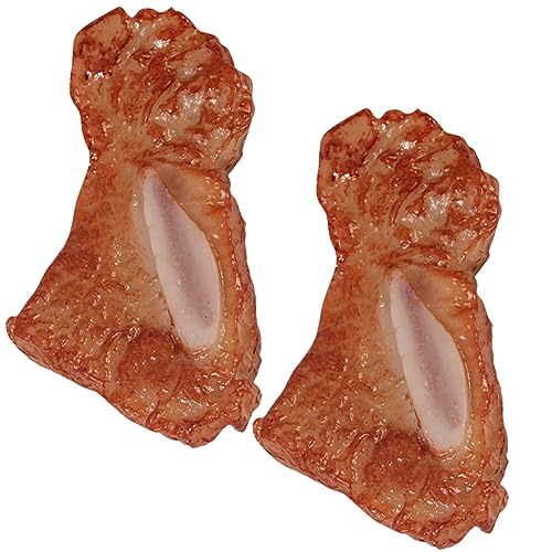 Alasum 2St Simuliertes Steak künstlicher Schnee Requisiten für die Steakfotografie Spielzeugnahrung Rippen Requisitenspielzeug Ausstellungsmodell Rippenmodell als PVC Alasum 2St Simuliertes Steak künstlicher Schnee Requisiten für die Steakfotografie Spielzeugnahrung Rippen Requisitenspielzeug Ausstellungsmodell Rippenmodell als PVC von Alasum