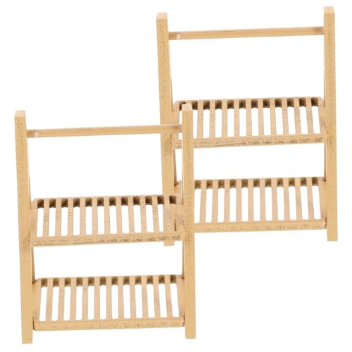 Alasum 2pcs Miniatur-brotregale Puppenhaus Mini-möbel Holzspielzeug Für Jungen Und Mädchen Kompakt Und Einfach Zu Verstauen Alasum 2pcs Miniatur-brotregale Puppenhaus Mini-möbel Holzspielzeug Für Jungen Und Mädchen Kompakt Und Einfach Zu Verstauen von Alasum