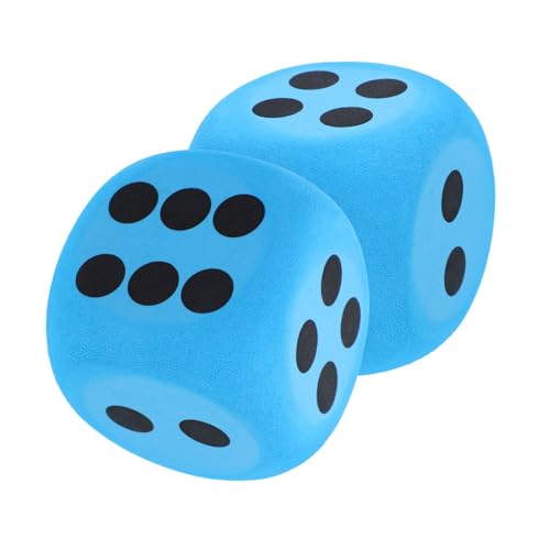 Alasum Große Würfel 6 cm Große Würfel für Den Unterricht Mehrzweck-Spiel-Requisiten Leicht von Alasum