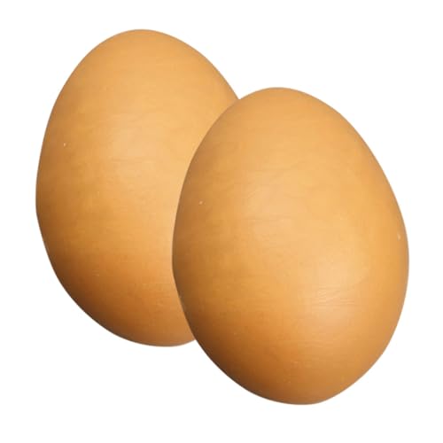Alasum 2St nachgeahmte Eier Ostereier ostereierfarbe Eier bemalen Easter Decoration Easter Eggs Spielzeugeier Osterei DIY Handwerk oeuf Huhn simuliertes Eiermodell Hühnerei PVC von Alasum