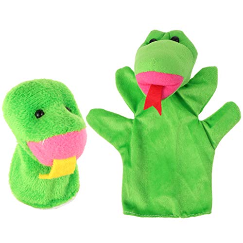 Alasum 2St tierische Marionette interaktives spielhaus handschuh gieskanne kinderspielzeug plushbit Bildung Schlangenförmige Fingerpuppe Polyester Green Alasum 2St tierische Marionette interaktives spielhaus handschuh gieskanne kinderspielzeug plushbit Bildung Schlangenförmige Fingerpuppe Polyester Green von Alasum