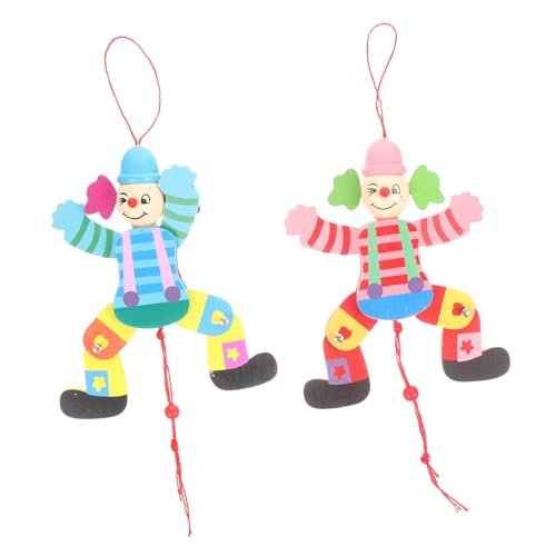 Alasum 2Stücke Clown Marionette Puppen Interaktive Holz Marionette Für Handpuppen Für Puppenspiele Zu Weihnachten Und Geburtstagen Alasum 2Stücke Clown Marionette Puppen Interaktive Holz Marionette Für Handpuppen Für Puppenspiele Zu Weihnachten Und Geburtstagen von Alasum