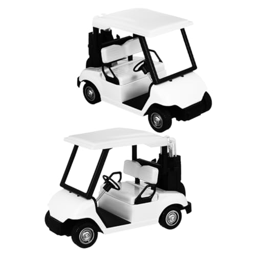 Alasum 2Stücke Mini Golfwagen aus Realistische Golfwagen Dekoration für Schreibtisch und Partys Langlebige Druckguss Modelle mit Rückzugsmechanismus von Alasum
