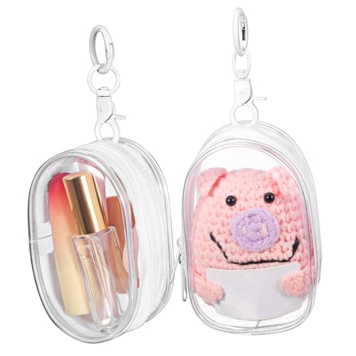Alasum 2Stücke Mini Tasche Schlüsselanhänger aus Transparente Aufbewahrungstasche für Kleine Figuren und Gegenstände Stilvoller und Funktionaler Beutel mit Schlüsselring Alasum 2Stücke Mini Tasche Schlüsselanhänger aus Transparente Aufbewahrungstasche für Kleine Figuren und Gegenstände Stilvoller und Funktionaler Beutel mit Schlüsselring von Alasum