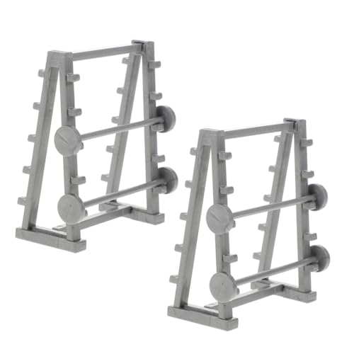Alasum 2pcs Miniatur -fitnessgerätemodelle Für Puppenhausdekor 1/20 Winzige Langhantelständer Dekore Mini House Accessoires Alasum 2pcs Miniatur -fitnessgerätemodelle Für Puppenhausdekor 1/20 Winzige Langhantelständer Dekore Mini House Accessoires von Alasum