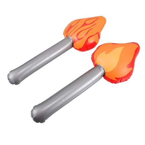 Alasum Halloween Dekoration Fackel 2 Stücke Aufblasbare Flamme Spielzeug Party Prop Themen Event Decor Sport Tag Spaß von Alasum