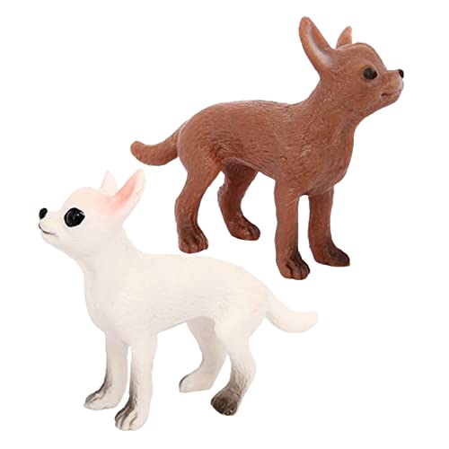 Alasum 2st Chihuahua-Modell Realistische Hundefiguren Hundeschmuck Haustierbedarf Hundeshampoo Miniatur-welpenfiguren Hausbedarf Tischdekoration Für Hunde Plastik Alasum 2st Chihuahua-Modell Realistische Hundefiguren Hundeschmuck Haustierbedarf Hundeshampoo Miniatur-welpenfiguren Hausbedarf Tischdekoration Für Hunde Plastik von Alasum