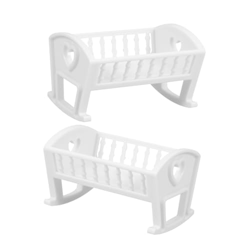 Alasum Miniatur Puppenhaus Bett Puppe Krippe Kunststoff Spielzeug Krippe Für Puppenhaus Spielzimmer 2 Stücke Set Alasum Miniatur Puppenhaus Bett Puppe Krippe Kunststoff Spielzeug Krippe Für Puppenhaus Spielzimmer 2 Stücke Set von Alasum