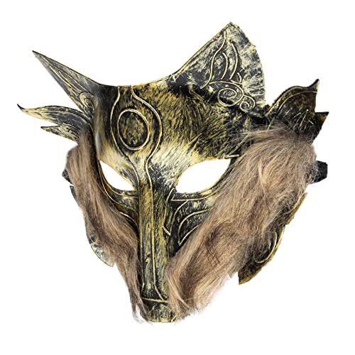Alasum 2st Pelzige Wolfsmaske Maske Für Karneval Halloween-cosplay-masken Schädelmaske Wolf-cosplay-masken Einzigartige Maske Rollenspielmasken Cosplay-party-maske Plastik Golden Alasum 2st Pelzige Wolfsmaske Maske Für Karneval Halloween-cosplay-masken Schädelmaske Wolf-cosplay-masken Einzigartige Maske Rollenspielmasken Cosplay-party-maske Plastik Golden von Alasum